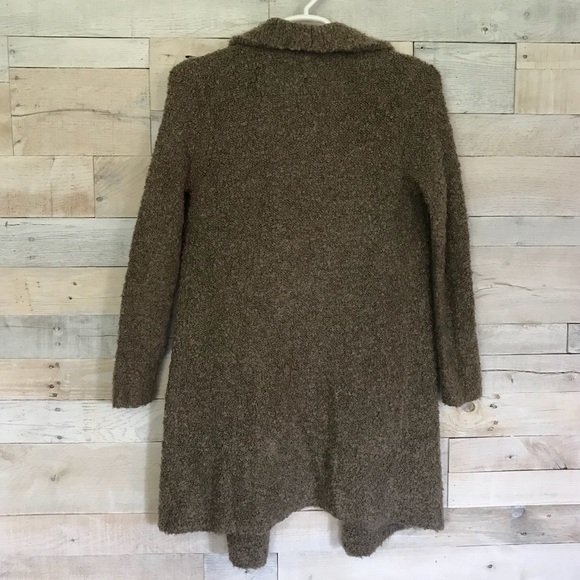 Joie Yanet Drape Front Long Open Cardigan Sweater Jacket Shacket Small - Picture 3 of 5